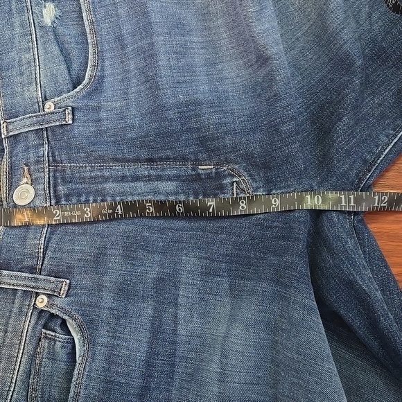 Hudson Jeans Women's Dark Blue Straight Jeans (Blair Style) - Picture 7 of 11